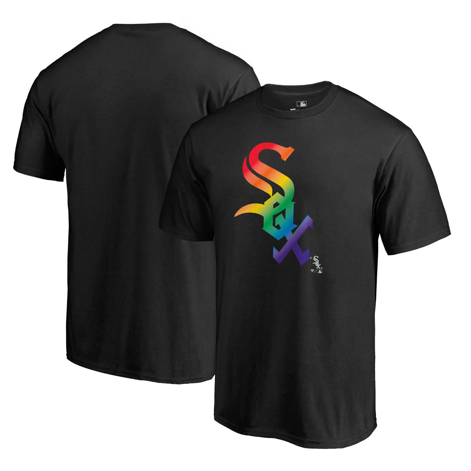 Chicago White Sox Fanatics Branded Pride Black T Shirt,We sell and wholesale Chicago White Sox Fanatics Branded Pride Black T Shirt on line form chian!