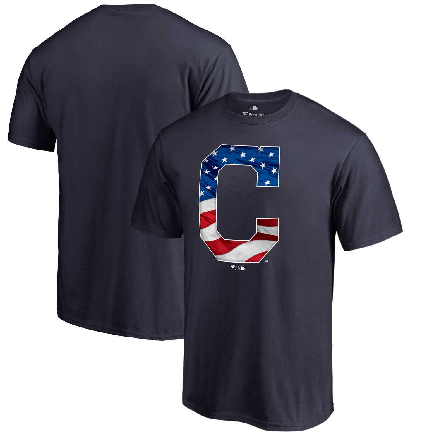 Cleveland Indians Fanatics Branded Navy Banner Wave T Shirt,We sell and wholesale Cleveland Indians Fanatics Branded Navy Banner Wave T Shirt on line form chian!