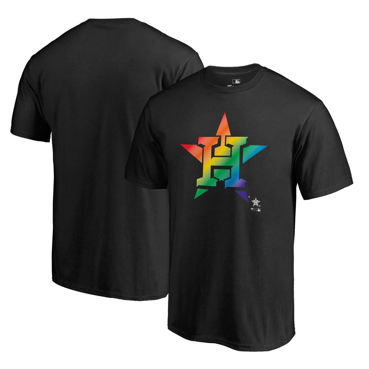 Houston Astros Fanatics Branded Pride Black T Shirt,We sell and wholesale Houston Astros Fanatics Branded Pride Black T Shirt on line form chian!