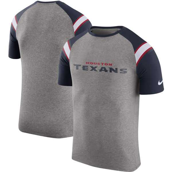 Houston Texans Nike Enzyme Shoulder Stripe Raglan T-Shirt - Heathered Gray,We sell and wholesale Houston Texans Nike Enzyme Shoulder Stripe Raglan T-Shirt - Heathered Gray on line form chian!