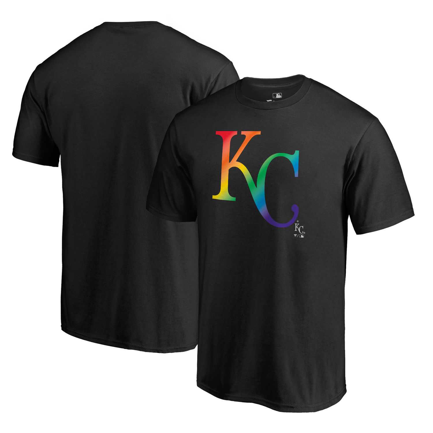 Kansas City Royals Fanatics Branded Pride Black T Shirt,We sell and wholesale Kansas City Royals Fanatics Branded Pride Black T Shirt on line form chian!
