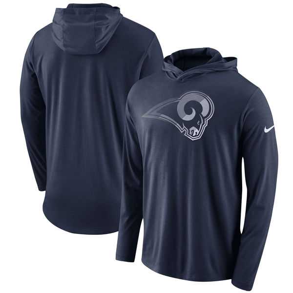 Los Angeles Rams Nike Blend Performance Hooded Long Sleeve T-Shirt Navy,We sell and wholesale Los Angeles Rams Nike Blend Performance Hooded Long Sleeve T-Shirt Navy on line form chian!