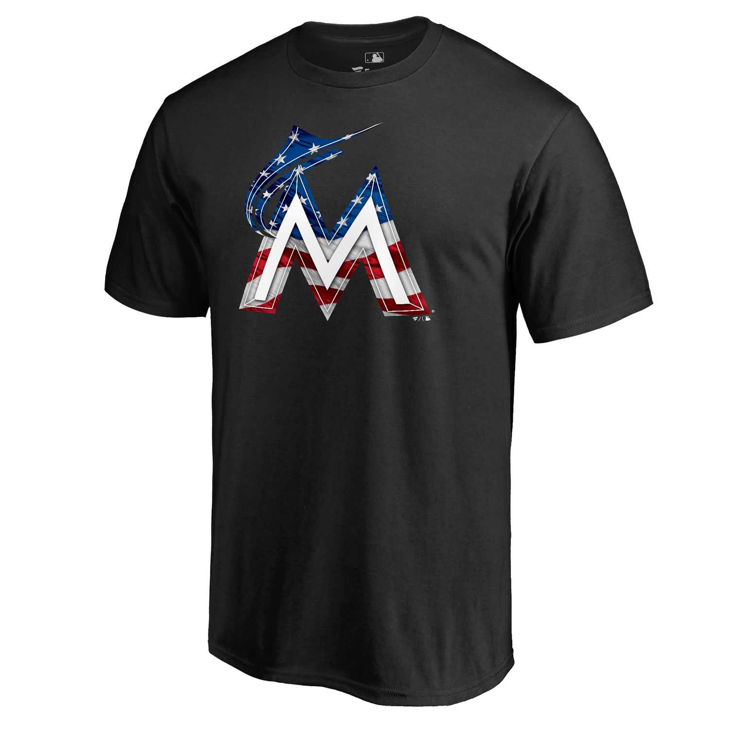 Miami Marlins Black Banner Wave II T Shirt,We sell and wholesale Miami Marlins Black Banner Wave II T Shirt on line form chian!