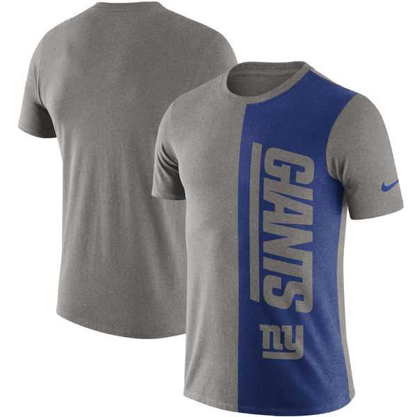 New York Giants Nike Coin Flip Tri-Blend T-Shirt - Heathered GrayRoyal,We sell and wholesale New York Giants Nike Coin Flip Tri-Blend T-Shirt - Heathered GrayRoyal on line form chian!