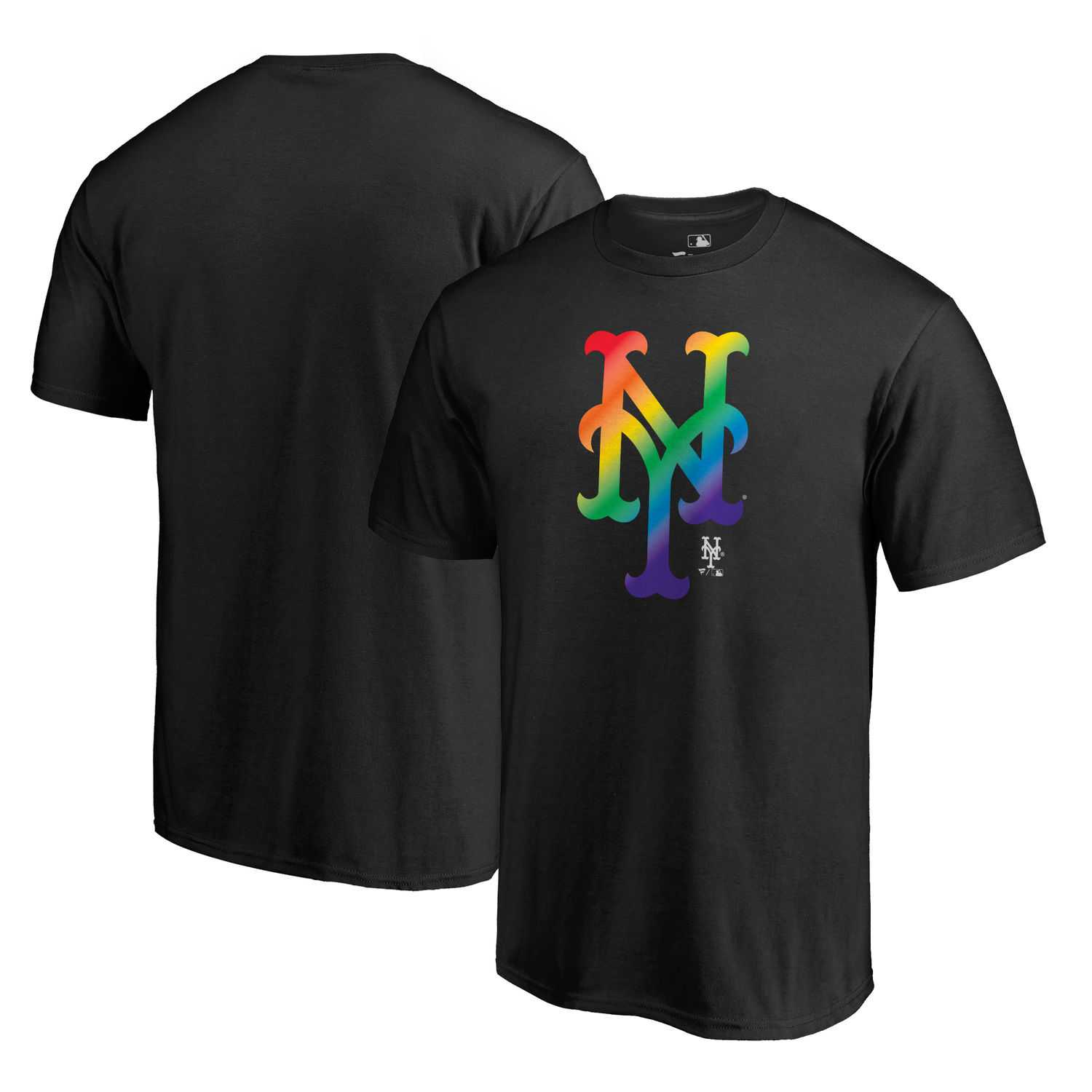 New York Mets Fanatics Branded Pride Black T Shirt,We sell and wholesale New York Mets Fanatics Branded Pride Black T Shirt on line form chian!