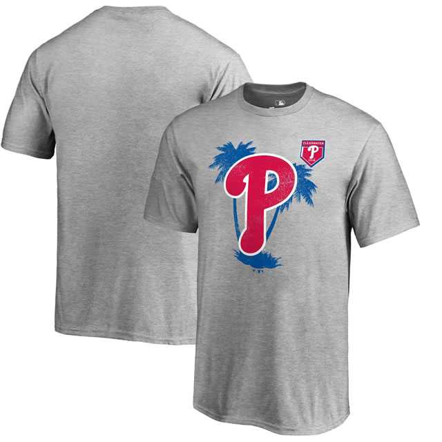 Philadelphia Phillies Fanatics Branded 2018 MLB Spring Training Vintage T Shirt Heather Gray,We sell and wholesale Philadelphia Phillies Fanatics Branded 2018 MLB Spring Training Vintage T Shirt Heather Gray on line form chian!