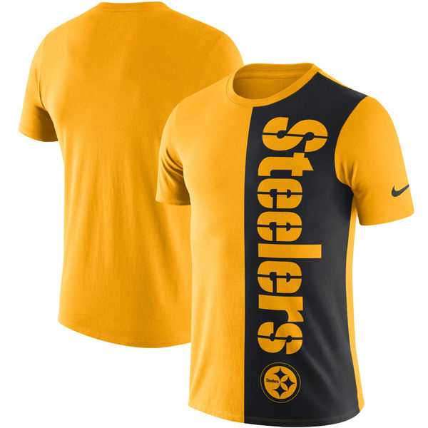 Pittsburgh Steelers Nike Coin Flip Tri-Blend T-Shirt - GoldBlack,We sell and wholesale Pittsburgh Steelers Nike Coin Flip Tri-Blend T-Shirt - GoldBlack on line form chian!