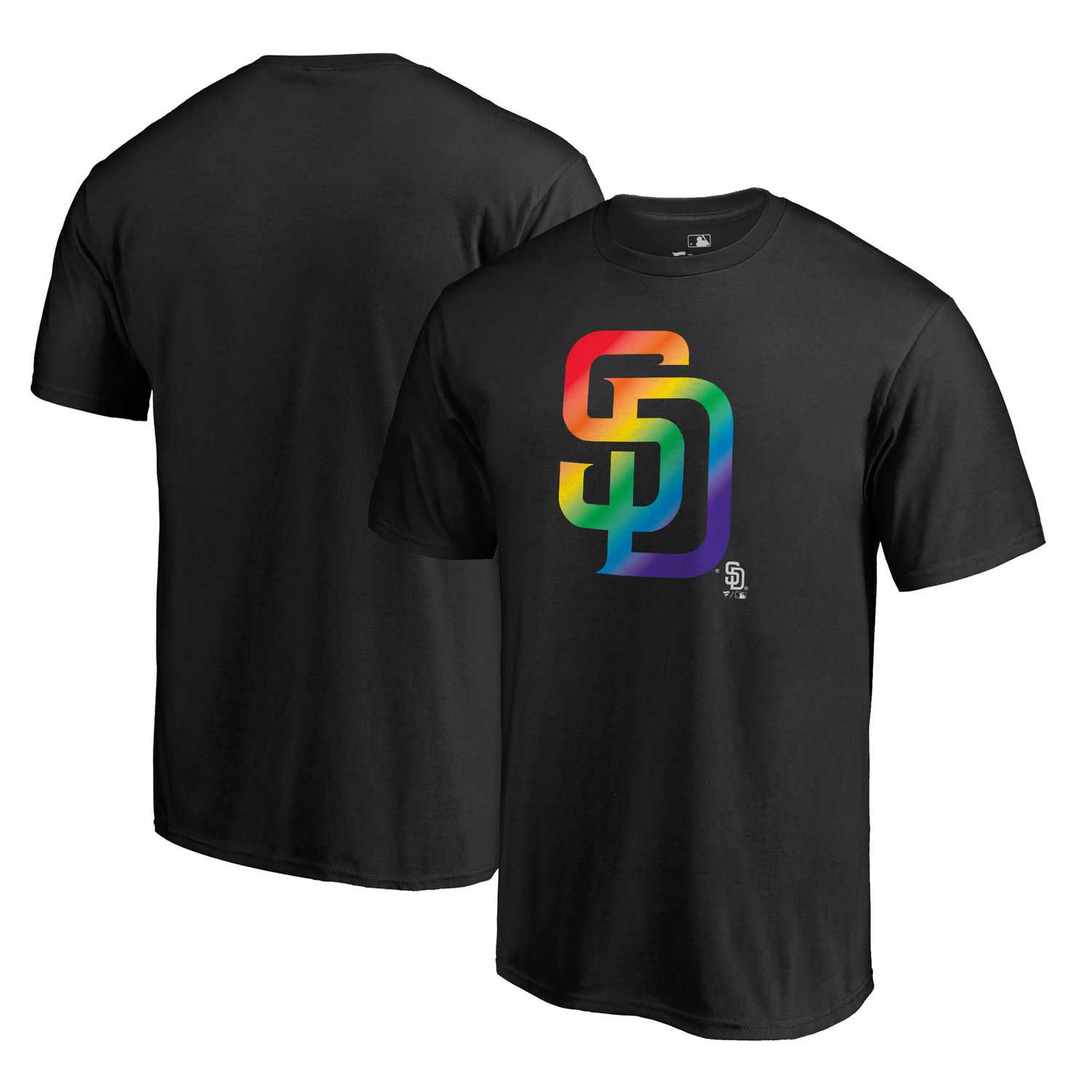San Diego Padres Fanatics Branded Black Big & Tall Pride T Shirt,We sell and wholesale San Diego Padres Fanatics Branded Black Big & Tall Pride T Shirt on line form chian!