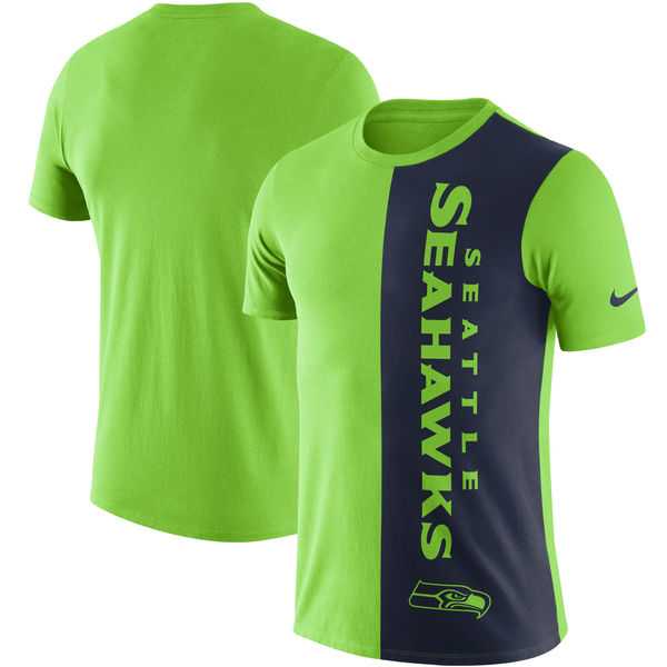 Seattle Seahawks Nike Coin Flip Tri-Blend T-Shirt - Neon GreenCollege Navy,We sell and wholesale Seattle Seahawks Nike Coin Flip Tri-Blend T-Shirt - Neon GreenCollege Navy on line form chian!