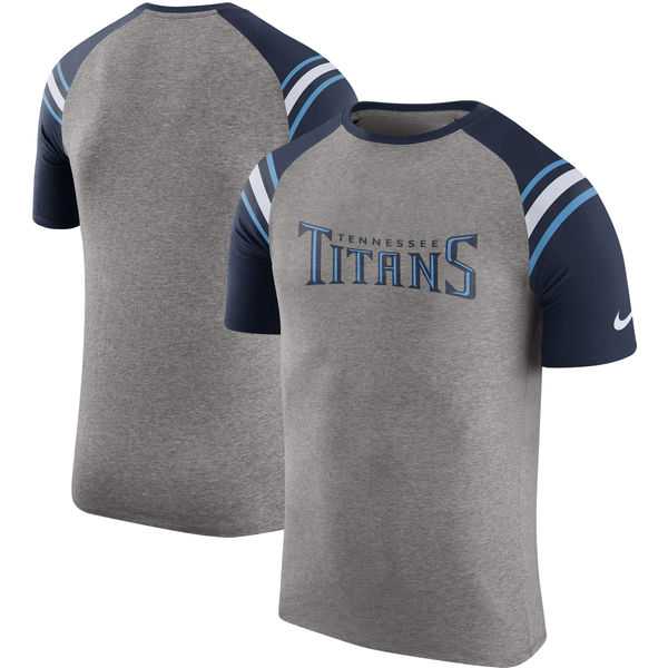 Tennessee Titans Nike Enzyme Shoulder Stripe Raglan T-Shirt - Heathered Gray,We sell and wholesale Tennessee Titans Nike Enzyme Shoulder Stripe Raglan T-Shirt - Heathered Gray on line form chian!