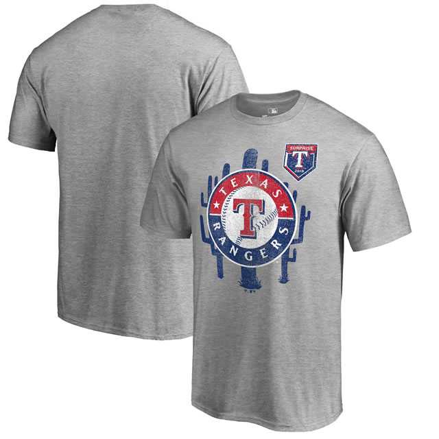 Texas Rangers Fanatics Branded 2018 MLB Spring Training Vintage T Shirt Heather Gray,We sell and wholesale Texas Rangers Fanatics Branded 2018 MLB Spring Training Vintage T Shirt Heather Gray on line form chian!