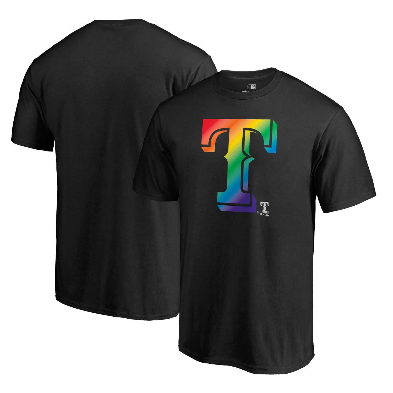 Texas Rangers Fanatics Branded Pride Black T Shirt,We sell and wholesale Texas Rangers Fanatics Branded Pride Black T Shirt on line form chian!