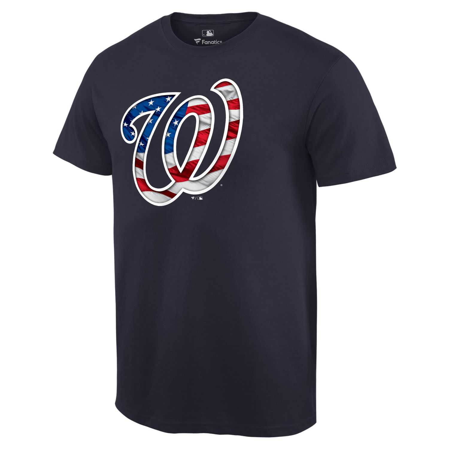 Washington Nationals Navy Banner Wave T Shirt,We sell and wholesale Washington Nationals Navy Banner Wave T Shirt on line form chian!