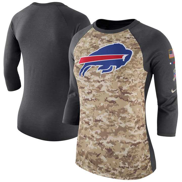 Women Buffalo Bills Nike Camo Charcoal Salute to Service Legend Three-Quarter Raglan Sleeve T-Shirt 90Hou,We sell and wholesale Women Buffalo Bills Nike Camo Charcoal Salute to Service Legend Three-Quarter Raglan Sleeve T-Shirt 90Hou on line form chian!