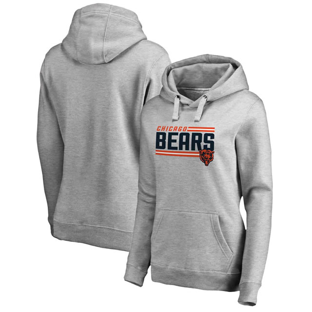 Women Chicago Bears NFL Pro Line by Fanatics Branded Ash Iconic Collection On Side Stripe Pullover Hoodie 90Hou,We sell and wholesale Women Chicago Bears NFL Pro Line by Fanatics Branded Ash Iconic Collection On Side Stripe Pullover Hoodie 90Hou on line form chian!