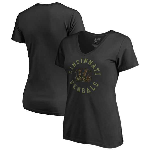 Women Cincinnati Bengals NFL Pro Line by Fanatics Branded Camo Collection Liberty Plus Size V Neck T-Shirt Black,We sell and wholesale Women Cincinnati Bengals NFL Pro Line by Fanatics Branded Camo Collection Liberty Plus Size V Neck T-Shirt Black on line form chian!