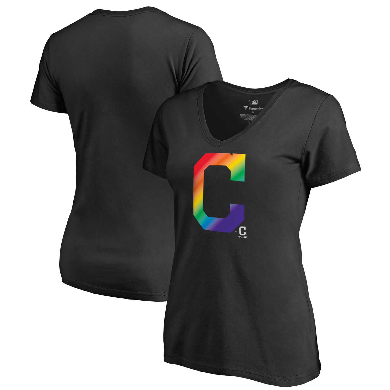 Women Cleveland Indians Fanatics Branded Pride Black T Shirt Fyun,We sell and wholesale Women Cleveland Indians Fanatics Branded Pride Black T Shirt Fyun on line form chian!