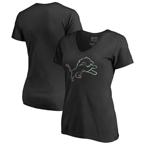 Women Detroit Lions NFL Pro Line by Fanatics Branded Lovely Plus Size V Neck T-Shirt Black,We sell and wholesale Women Detroit Lions NFL Pro Line by Fanatics Branded Lovely Plus Size V Neck T-Shirt Black on line form chian!