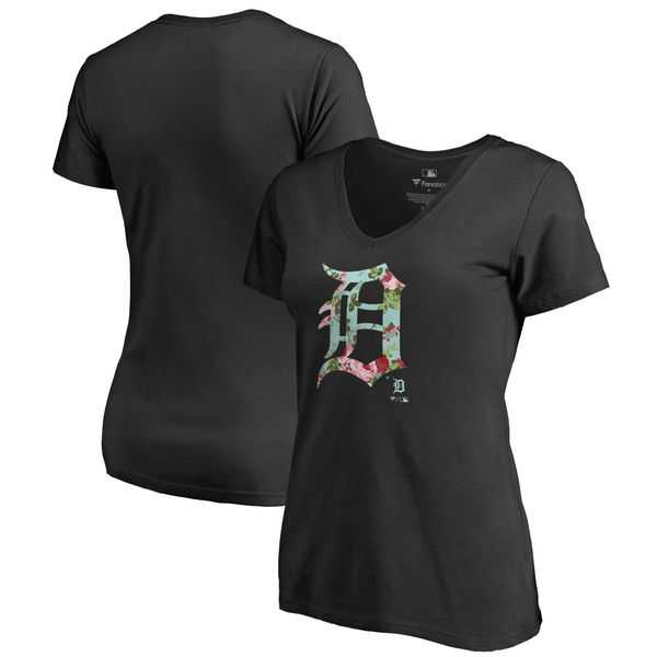 Women Detroit Tigers Fanatics Branded Lovely V Neck T-Shirt Black Fyun,We sell and wholesale Women Detroit Tigers Fanatics Branded Lovely V Neck T-Shirt Black Fyun on line form chian!
