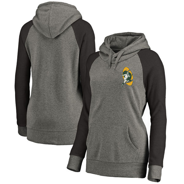Women Green Bay Packers NFL Pro Line by Fanatics Branded Plus Sizes Vintage Lounge Pullover Hoodie - Heathered Gray,We sell and wholesale Women Green Bay Packers NFL Pro Line by Fanatics Branded Plus Sizes Vintage Lounge Pullover Hoodie - Heathered Gray on line form chian!