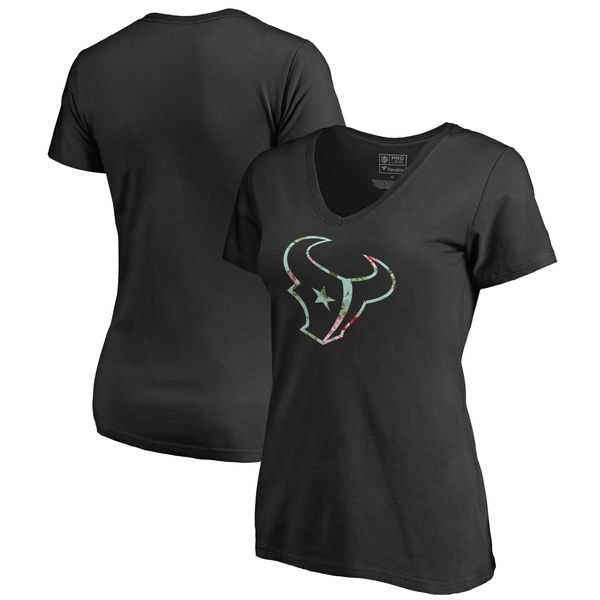 Women Houston Texans NFL Pro Line by Fanatics Branded Lovely Plus Size V Neck T-Shirt Black,We sell and wholesale Women Houston Texans NFL Pro Line by Fanatics Branded Lovely Plus Size V Neck T-Shirt Black on line form chian!