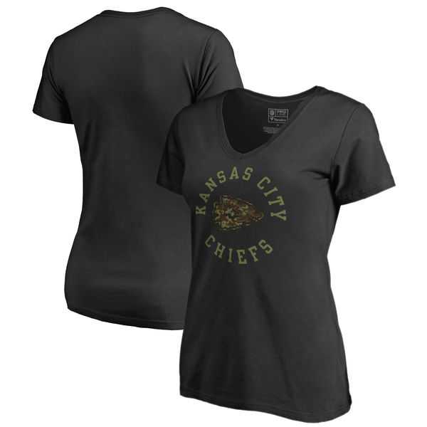 Women Kansas City Chiefs NFL Pro Line by Fanatics Branded Camo Collection Liberty Plus Size V Neck T-Shirt Black,We sell and wholesale Women Kansas City Chiefs NFL Pro Line by Fanatics Branded Camo Collection Liberty Plus Size V Neck T-Shirt Black on line form chian!