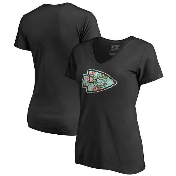 Women Kansas City Chiefs NFL Pro Line by Fanatics Branded Lovely Plus Size V Neck T-Shirt Black,We sell and wholesale Women Kansas City Chiefs NFL Pro Line by Fanatics Branded Lovely Plus Size V Neck T-Shirt Black on line form chian!