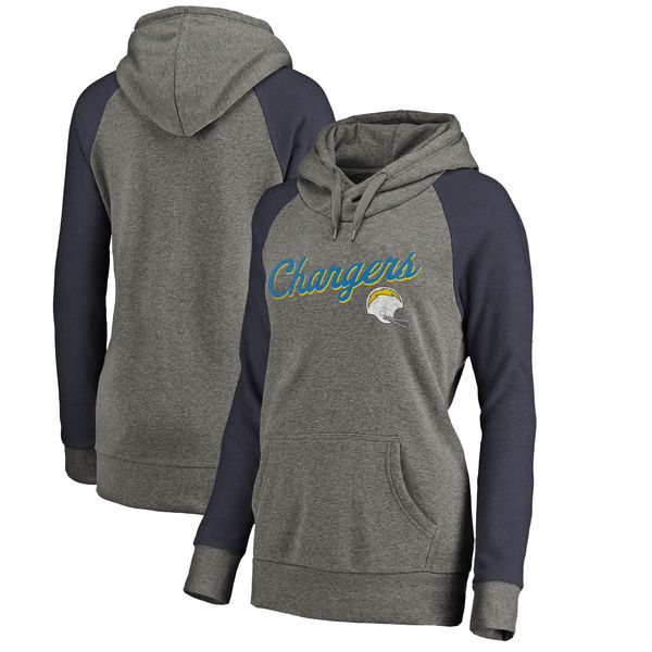 Women Los Angeles Chargers NFL Pro Line by Fanatics Branded Timeless Collection Rising Script Plus Size Tri-Blend Hoodie Ash,We sell and wholesale Women Los Angeles Chargers NFL Pro Line by Fanatics Branded Timeless Collection Rising Script Plus Size Tri-Blend Hoodie Ash on line form chian!