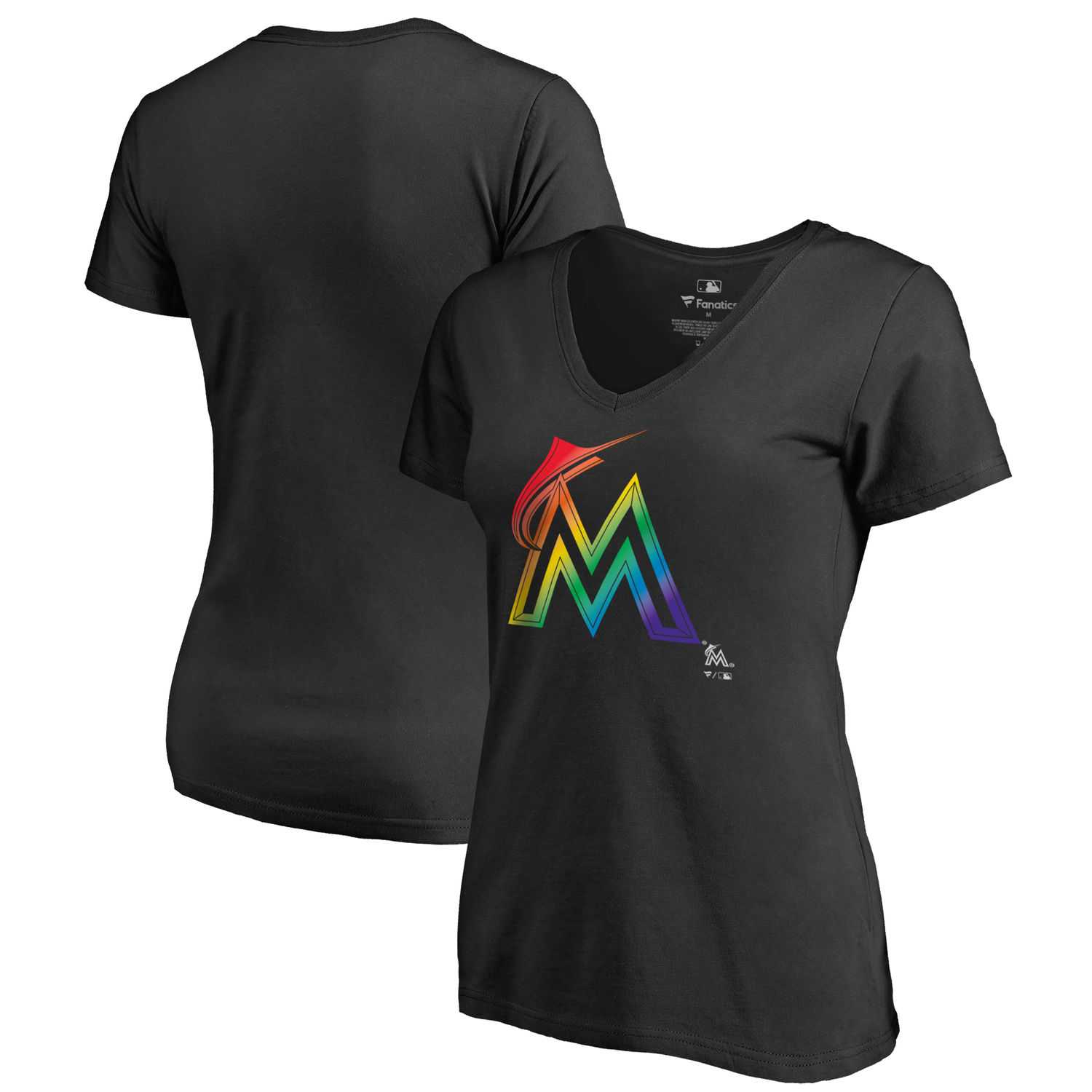 Women Miami Marlins Fanatics Branded Black Big & Tall Pride T Shirt Fyun,We sell and wholesale Women Miami Marlins Fanatics Branded Black Big & Tall Pride T Shirt Fyun on line form chian!