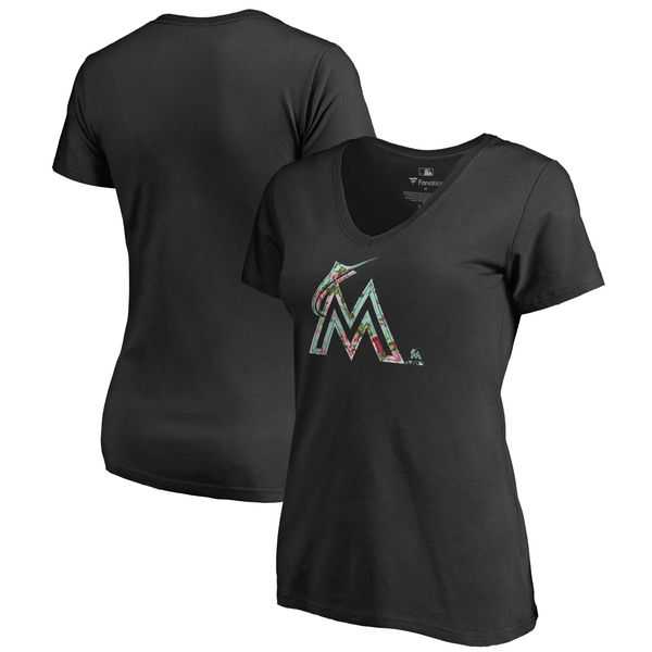 Women Miami Marlins Fanatics Branded Lovely Plus Size V Neck T-Shirt Black Fyun,We sell and wholesale Women Miami Marlins Fanatics Branded Lovely Plus Size V Neck T-Shirt Black Fyun on line form chian!