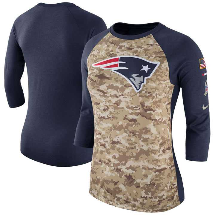 Women New England Patriots Nike Camo Navy Salute to Service Legend Three-Quarter Raglan Sleeve T-Shirt 90Hou,We sell and wholesale Women New England Patriots Nike Camo Navy Salute to Service Legend Three-Quarter Raglan Sleeve T-Shirt 90Hou on line form chian!