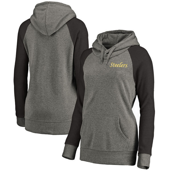 Women Pittsburgh Steelers NFL Pro Line by Fanatics Branded Plus Sizes Vintage Lounge Pullover Hoodie - Heathered Gray,We sell and wholesale Women Pittsburgh Steelers NFL Pro Line by Fanatics Branded Plus Sizes Vintage Lounge Pullover Hoodie - Heathered Gray on line form chian!