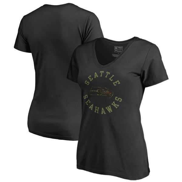 Women Seattle Seahawks NFL Pro Line by Fanatics Branded Camo Collection Liberty Plus Size V Neck T-Shirt Black,We sell and wholesale Women Seattle Seahawks NFL Pro Line by Fanatics Branded Camo Collection Liberty Plus Size V Neck T-Shirt Black on line form chian!