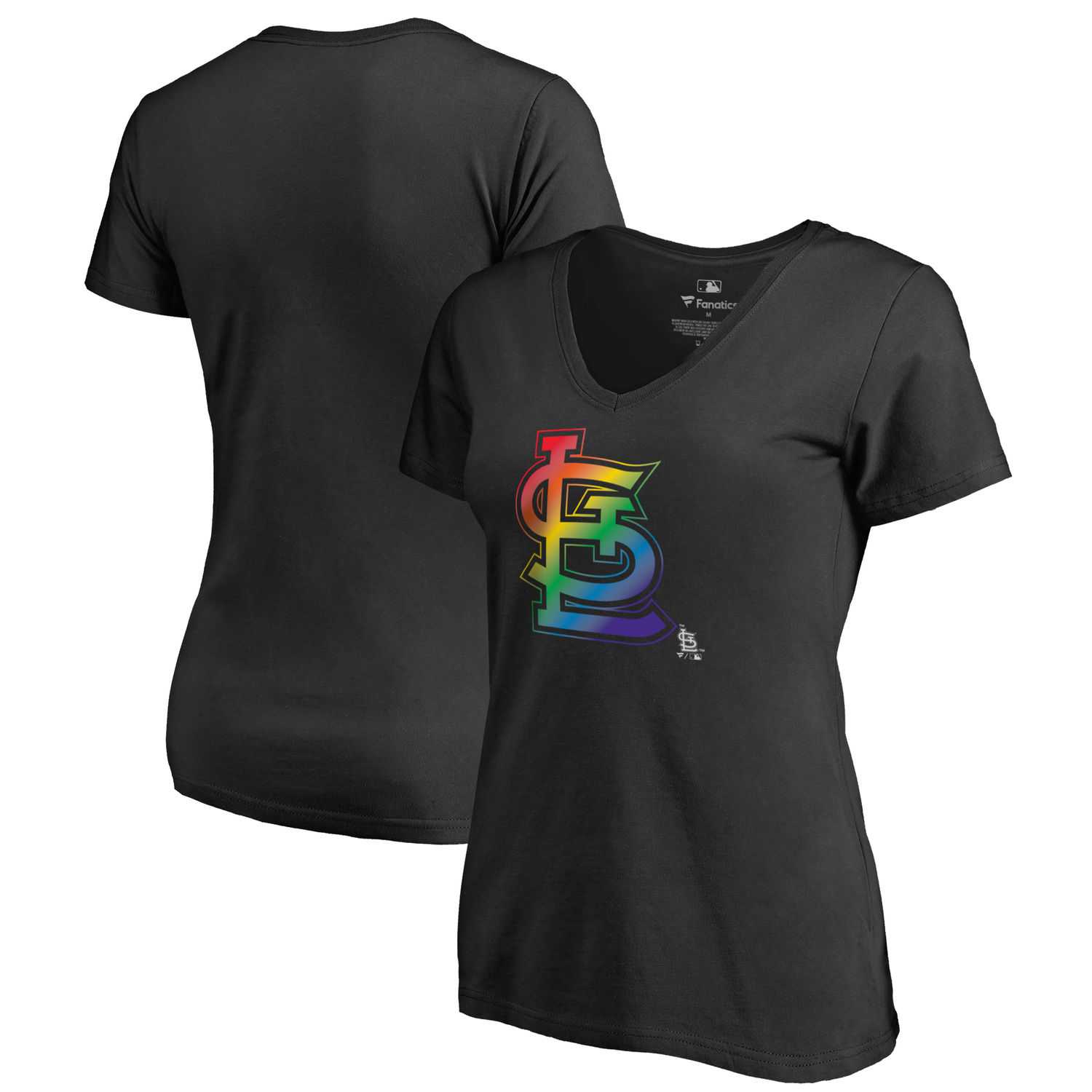 Women St. Louis Cardinals Fanatics Branded Pride Black T Shirt Fyun,We sell and wholesale Women St. Louis Cardinals Fanatics Branded Pride Black T Shirt Fyun on line form chian!