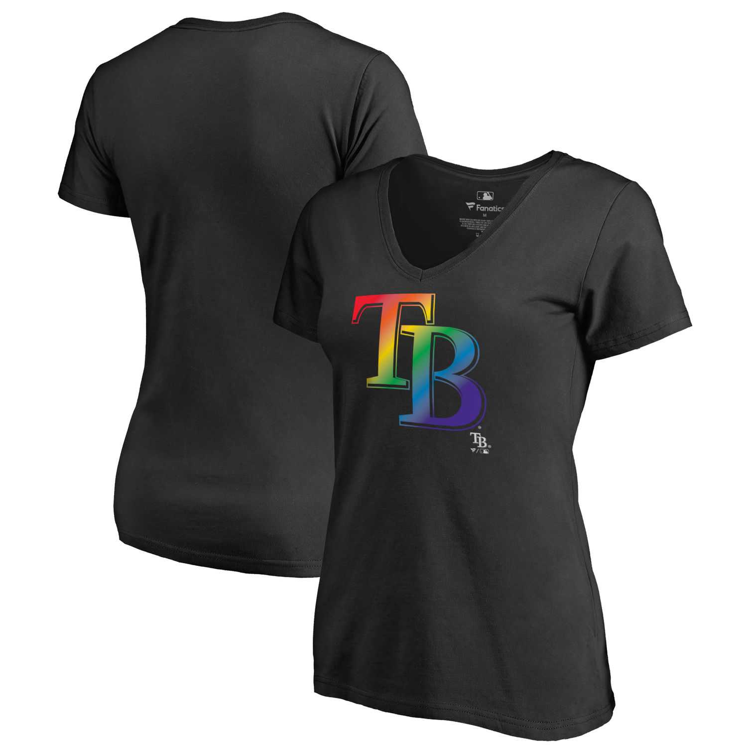 Women Tampa Bay Rays Fanatics Branded Pride Black T Shirt Fyun,We sell and wholesale Women Tampa Bay Rays Fanatics Branded Pride Black T Shirt Fyun on line form chian!