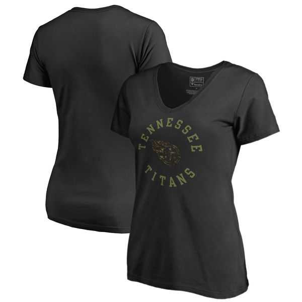 Women Tennessee Titans NFL Pro Line by Fanatics Branded Camo Collection Liberty Plus Size V Neck T-Shirt Black,We sell and wholesale Women Tennessee Titans NFL Pro Line by Fanatics Branded Camo Collection Liberty Plus Size V Neck T-Shirt Black on line form chian!
