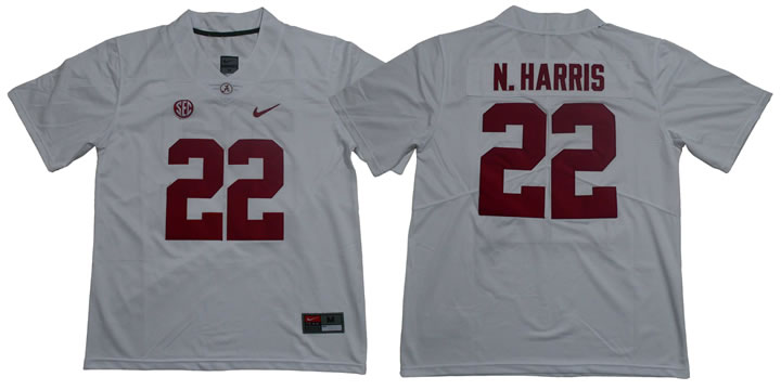 Alabama Crimson Tide 22 Najee Harris White Nike College Football Jersey,We sell and wholesale Alabama Crimson Tide 22 Najee Harris White Nike College Football Jersey on line form chian!