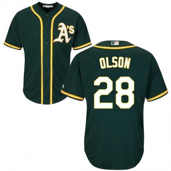 Athletics 28 Matt Olson Green Cool Base Jersey,We sell and wholesale Athletics 28 Matt Olson Green Cool Base Jersey on line form chian!