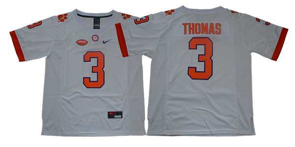 Clemson Tigers 3 Xavier Thomas White College Football Jersey,We sell and wholesale Clemson Tigers 3 Xavier Thomas White College Football Jersey on line form chian!
