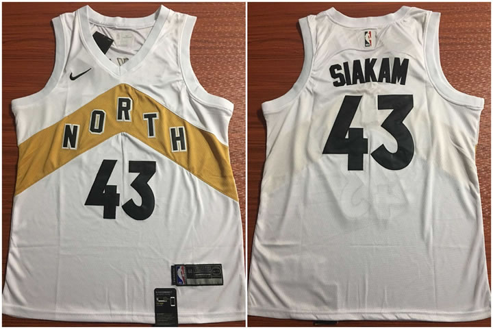 Raptors 43 Pascal Siakam White City Edition Nike Swingman Jersey,We sell and wholesale Raptors 43 Pascal Siakam White City Edition Nike Swingman Jersey on line form chian!