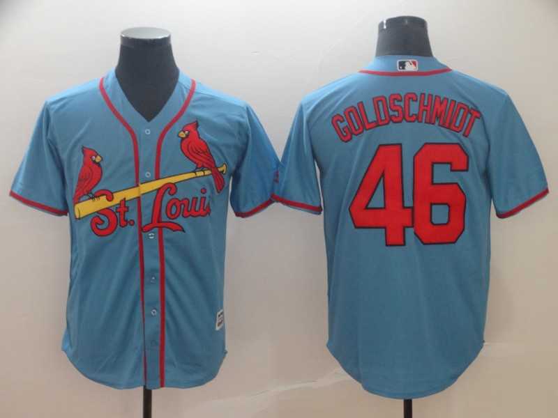 Cardinals 46 Paul Goldschmidt Light Blue Cool Base Jersey,We sell and wholesale Cardinals 46 Paul Goldschmidt Light Blue Cool Base Jersey on line form chian!