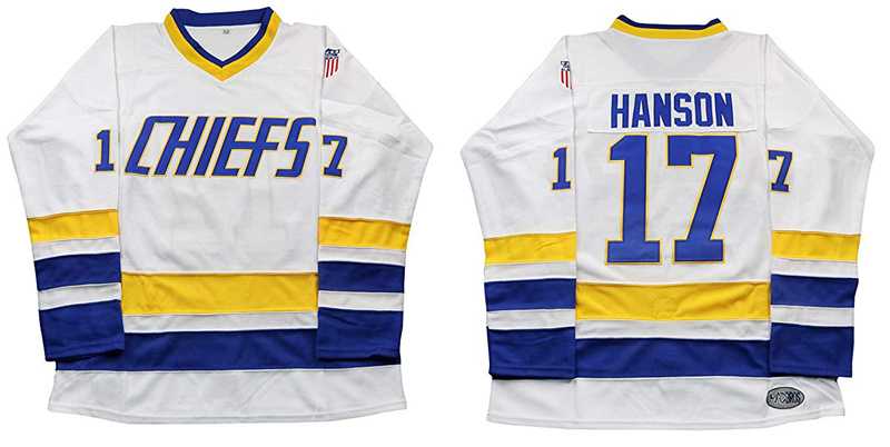 Charlestown Chiefs 17 Vinking Hanson Brothers White Men's Slap Shot Ice Hockey Movie Jersey,We sell and wholesale Charlestown Chiefs 17 Vinking Hanson Brothers White Men's Slap Shot Ice Hockey Movie Jersey on line form chian!