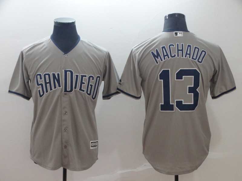 Padres 13 Manny Machado Gray Cool Base Jersey,We sell and wholesale Padres 13 Manny Machado Gray Cool Base Jersey on line form chian!