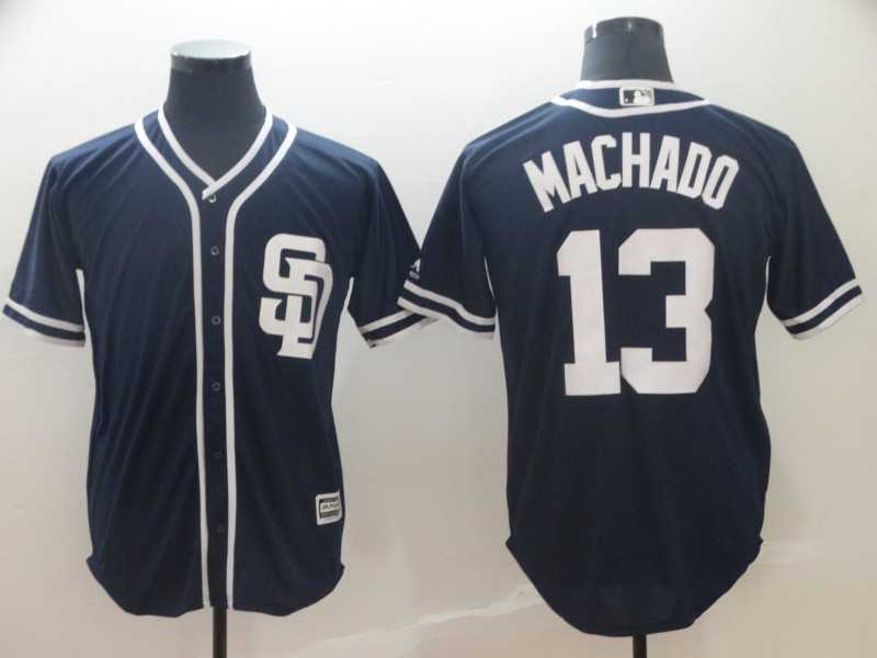 Padres 13 Manny Machado Navy Cool Base Jersey,We sell and wholesale Padres 13 Manny Machado Navy Cool Base Jersey on line form chian!