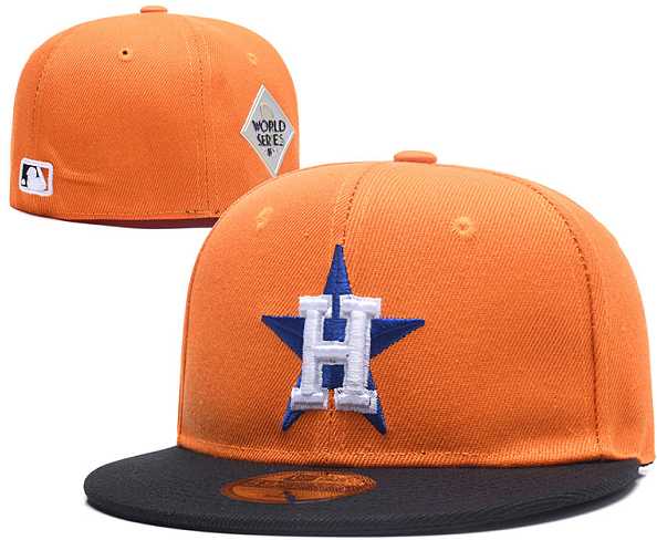 Astros Team Logo Orange Fitted Hat LX,We sell and wholesale Astros Team Logo Orange Fitted Hat LX on line form chian!