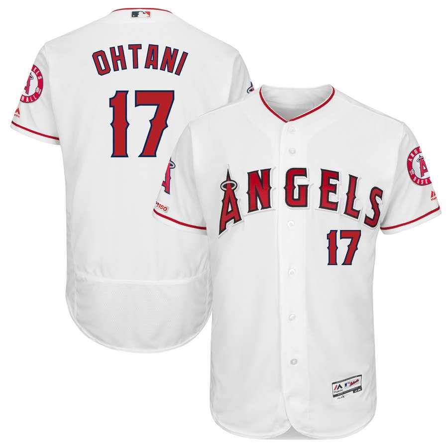 Angels 17 Shohei Ohtani White 150th Patch Flexbase Jersey Dzhi,We sell and wholesale Angels 17 Shohei Ohtani White 150th Patch Flexbase Jersey Dzhi on line form chian!