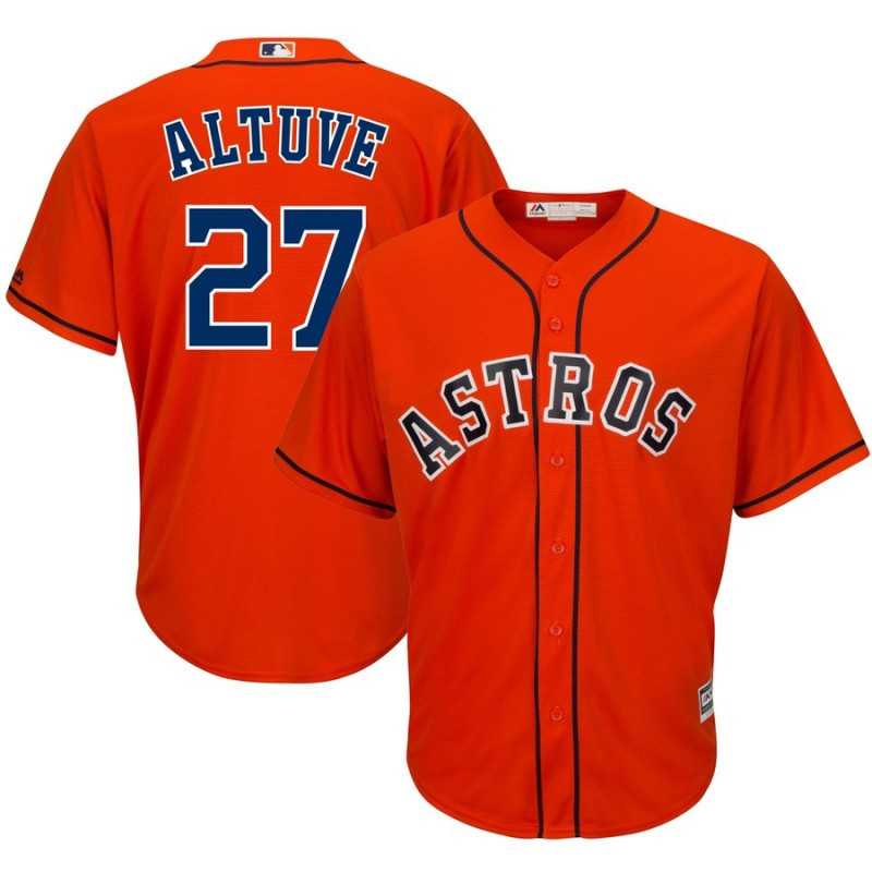 Astros 27 Jose Altuve Orange Cool Base Jersey,We sell and wholesale Astros 27 Jose Altuve Orange Cool Base Jersey on line form chian!