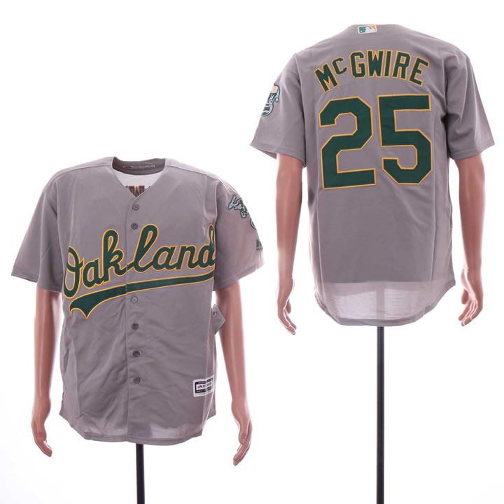 Athletics 25 Mark McGwire Gray Cool Base Jersey Dzhi,We sell and wholesale Athletics 25 Mark McGwire Gray Cool Base Jersey Dzhi on line form chian!