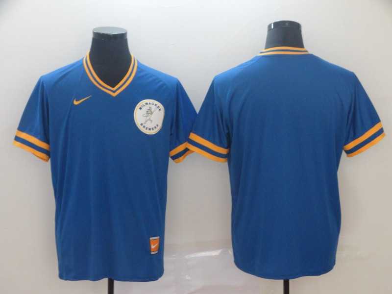 Brewers Blank Royal Throwback Jersey,We sell and wholesale Brewers Blank Royal Throwback Jersey on line form chian!