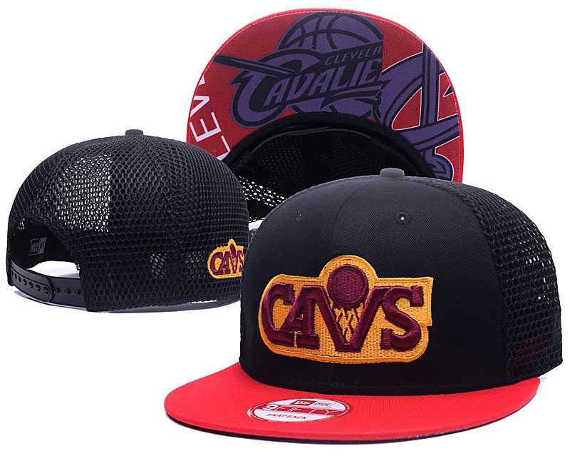 Cavaliers Team Logo Black Red Mesh Adjustable Hat GS,We sell and wholesale Cavaliers Team Logo Black Red Mesh Adjustable Hat GS on line form chian!